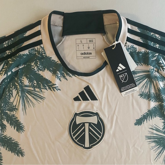 Adidas Portland Timbers x The Nature Conservancy Jersey Men L SLIM MLS Soccer - Picture 2 of 12